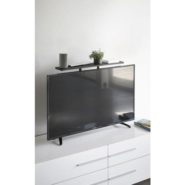 山崎実業 スマート 薄型テレビ上ラック ワイド70 ブラック 4271 ｜ 棚