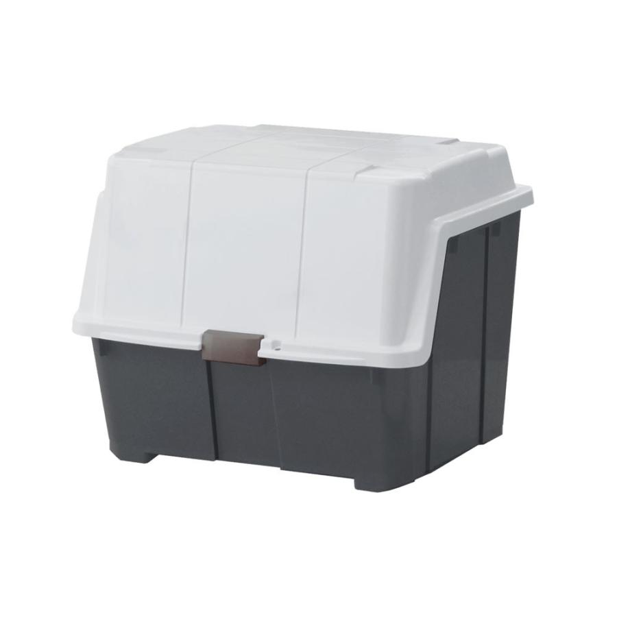 ストッカー 大きく開くコンテナー95l チャコールグレー 収納庫 ごみ箱 収納ボックス 灯油タンク びーんず生活雑貨デポ 通販 Paypayモール