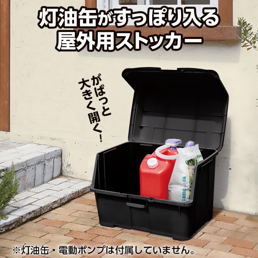 天馬 屋外ストッカー 灯油ストッカー 大きく開くコンテナー 95L