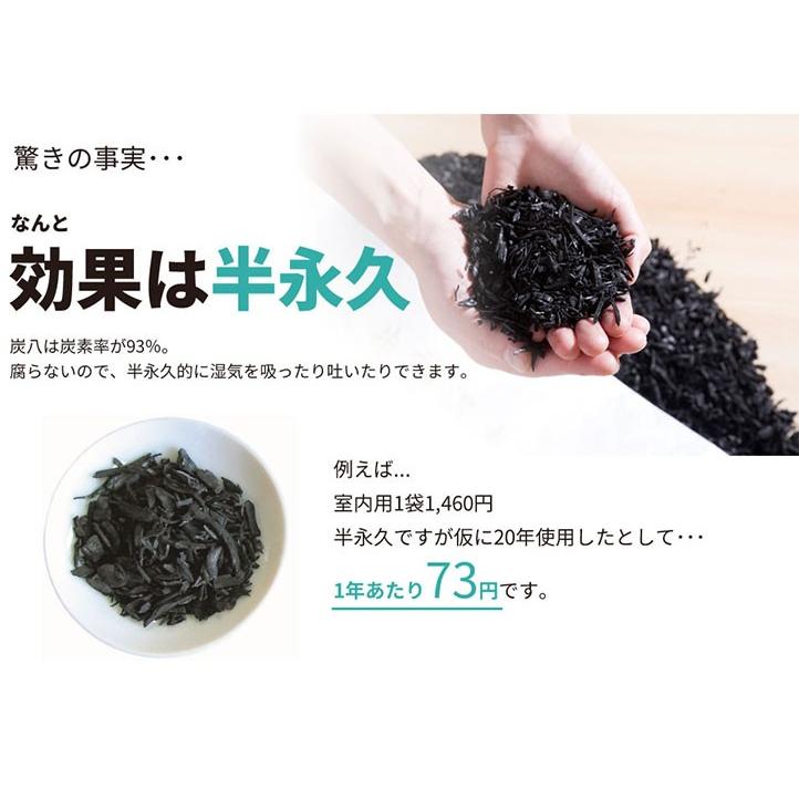 出雲炭八　半永久除湿　カビ対策 出雲屋炭八 炭八 18袋セット 室内用 一重小袋 小袋 スマート小袋