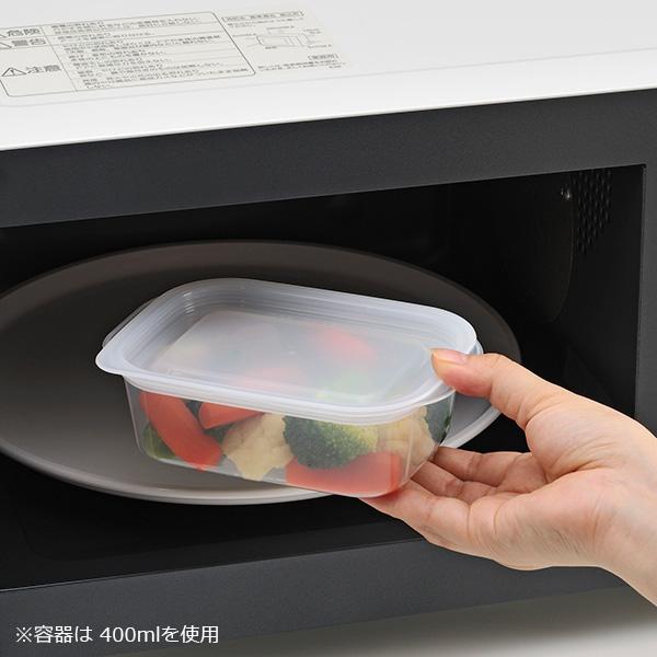 イノマタ化学 保存容器 楽ちんパック 角型 180ml クリアー