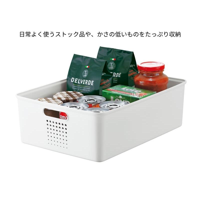 パントリー 収納 ボックス シューノ L ハーフ 幅26×奥行36×高さ12cm