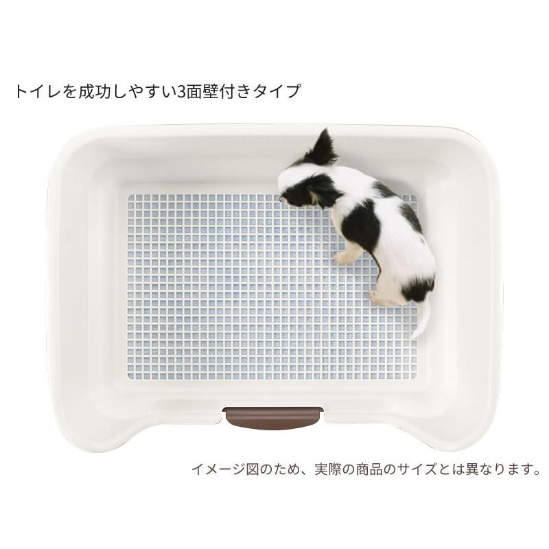 リッチェル 犬 トイレトレーニング お掃除簡単ステップ壁付トイレ ワイド ライトピンク ｜ イヌ 子犬 おしっこ しつけ 躾 室内 ペット 犬用｜yh-beans｜05