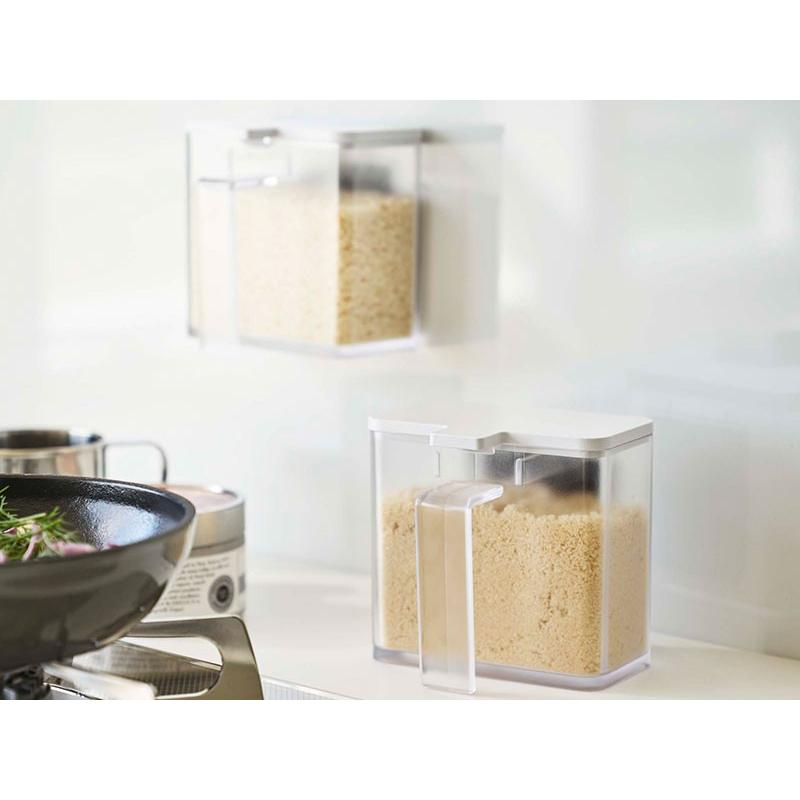 山崎実業 調味料ストッカー tower タワー マグネット 調味料ストッカー 400ml ホワイト 4817 | 調味料入れ ケース マグネット|yh-beans|03