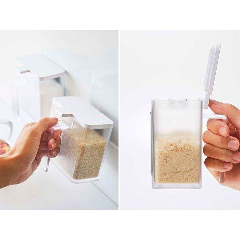 山崎実業 調味料ストッカー tower タワー マグネット 調味料ストッカー 400ml ホワイト 4817 | 調味料入れ ケース マグネット|yh-beans|05