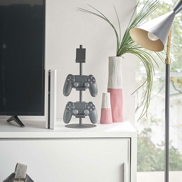 山崎実業 スマート ゲームコントローラー 収納ラック ブラック 5089