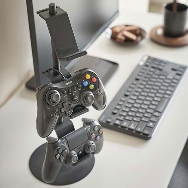 山崎実業 スマート ゲームコントローラー 収納ラック ブラック 5089