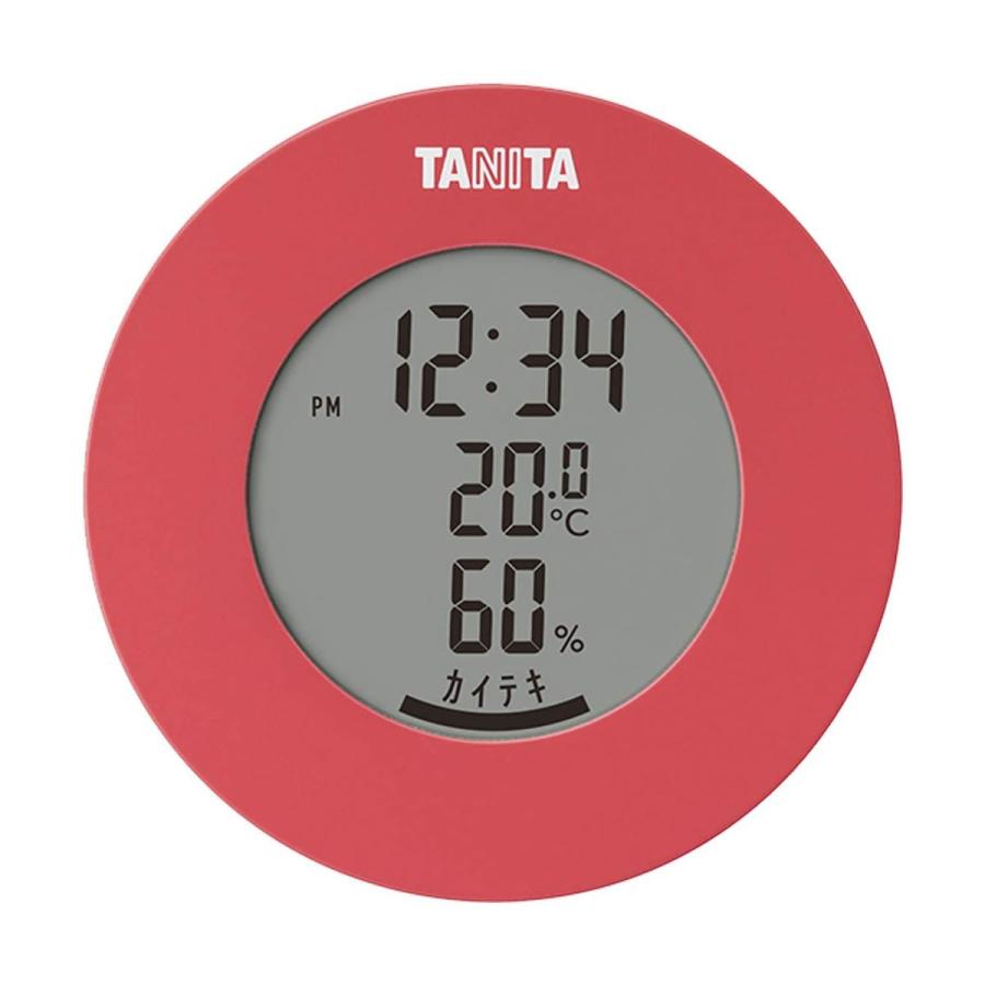 数量は多 タニタ デジタル 温湿度計 ピンク Tt 585 おしゃれ 温度計 湿度計 マグネット 付く 置き 時計 コンパクト 丸型 丸い インテリア Supplystudies Com