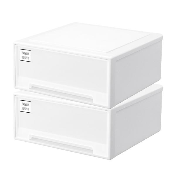 Fits 収納ケース フィッツケース モノ 幅45×奥行45×高さ20cm ホワイト