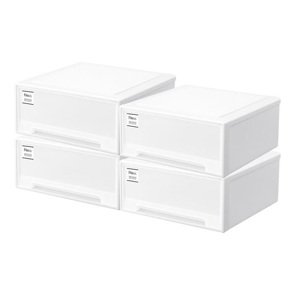 Fits 収納ケース フィッツケース モノ 幅45×奥行45×高さ20cm ホワイト