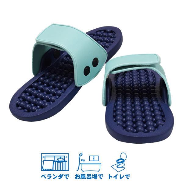 【40個セット】 らくらくぬぎっパ ネイビー FIN-962 FINE JAPAN ベランダサンダル らくらくぬぎっパ ネイビー FIN-962