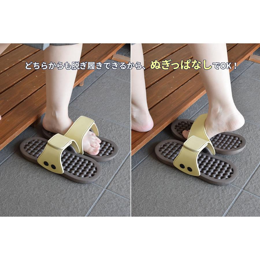 FINE JAPAN ベランダサンダル らくらくぬぎっパ ブラウン FIN-962