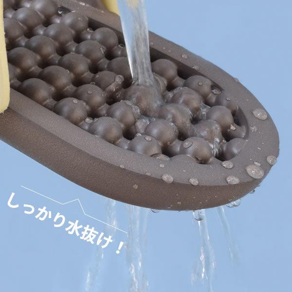 FINE JAPAN ベランダサンダル らくらくぬぎっパ ブラウン FIN-962