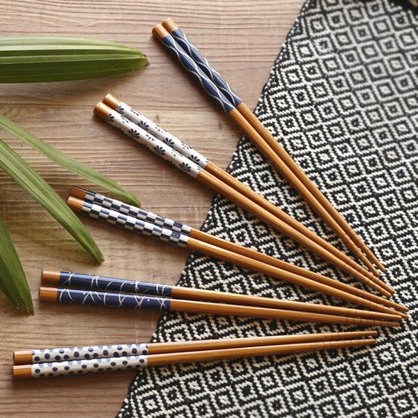 若狭塗箸 来客箸 食洗 潮風 22.5cm 5膳 ｜ 箸 食洗機対応 抗菌 和風