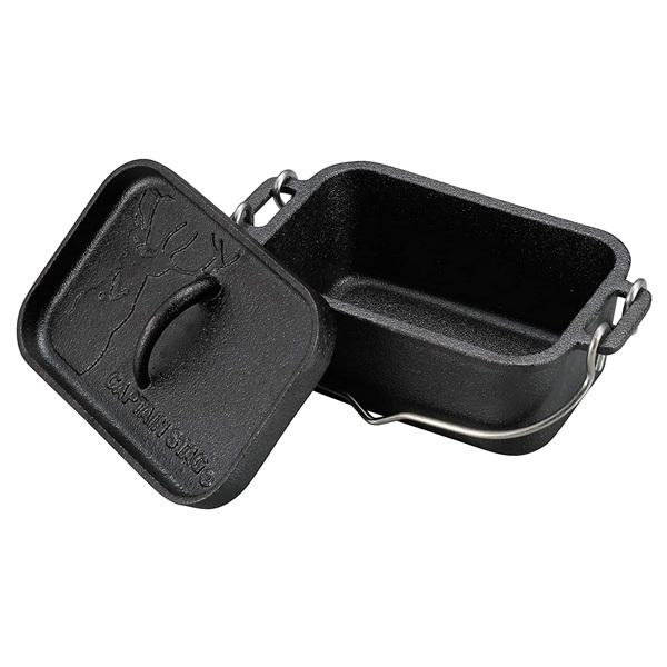 パール金属 CAPTAIN STAG 角型 ダッチオーブン mini UG-3062 ｜ ダッチ