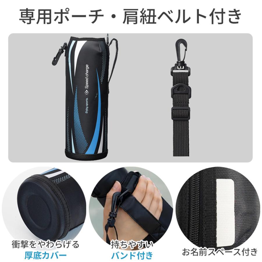FORTEC 水筒 フォルテック ワンタッチ栓 ダイレクトボトル ブラック 2L