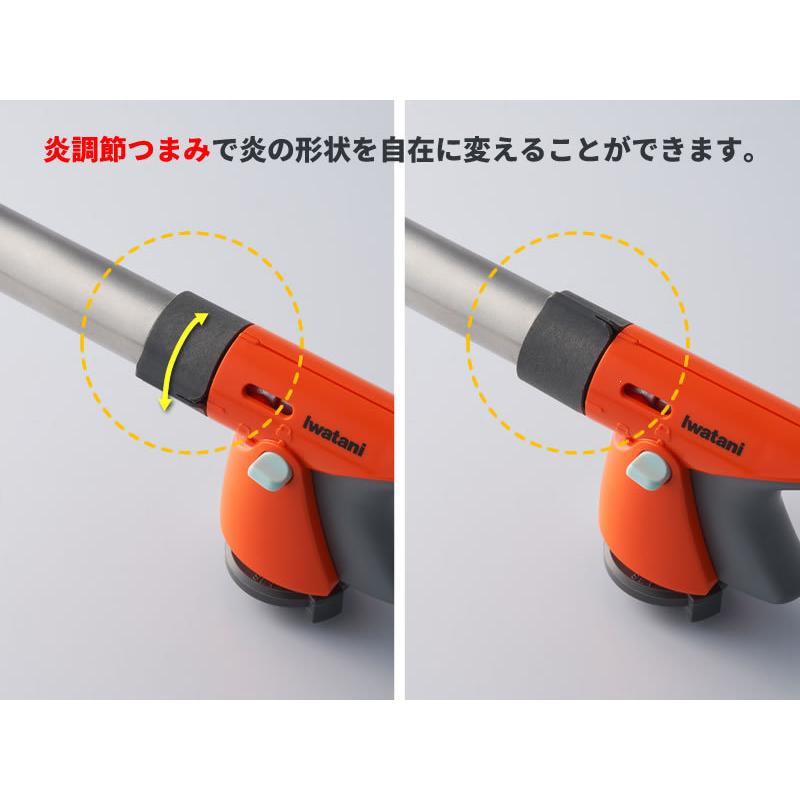 ガスバーナー イワタニ カセットガス アウトドア トーチバーナー CB-TC-ODOR | 火起こし キャンプ 岩谷 木炭 着火 ガスボンベ用|yh-beans|06