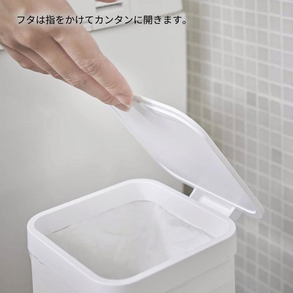 山崎実業 tower タワー 収納付き トイレポット ホワイト 5232 ｜ おしゃれ サニタリー ボックス 入れ トイレ ごみ箱 ゴミ箱｜yh-beans｜05