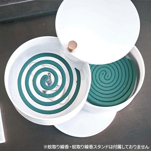 tower 山崎実業 蚊取り線香入れ タワー 収納トレー付き 蚊遣り