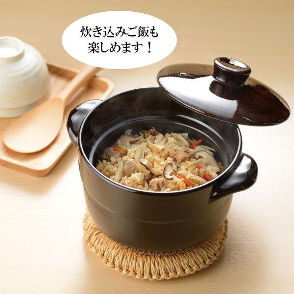 土鍋 いい和 炊飯土鍋 3合炊き RB-2088 ｜ ごはん ご飯 米 炊く 電子レンジ ガスコンロ 3合 簡単 レンジ炊飯 炊き込みご飯 おかゆ｜yh-beans｜06