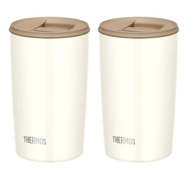 サーモス 真空断熱タンブラー フタ付き 400ml ホワイト 同色2個セット Jdp 400 Thermos おしゃれ かわいい ふた付き びーんず生活雑貨デポ 通販 Paypayモール