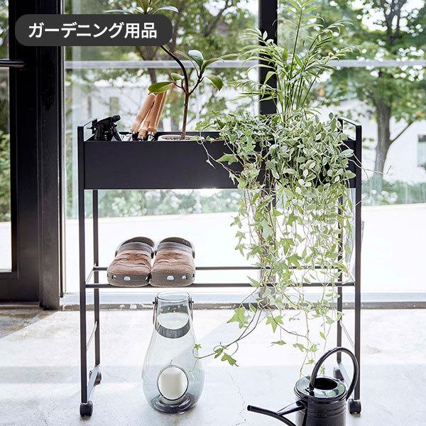 tower 山崎実業 タワー キャスター付き 玄関収納ラック ブラック 5279