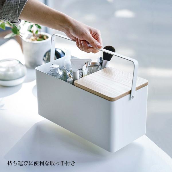 【専用】tower メイクボックス　ホワイト　化粧ボックス　コスメ　山崎 makeup_storagebox_01.jpg