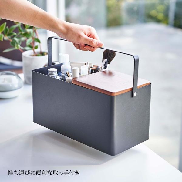 tower 山崎実業 タワー メイクボックス ブラック 5454 ｜ コスメ