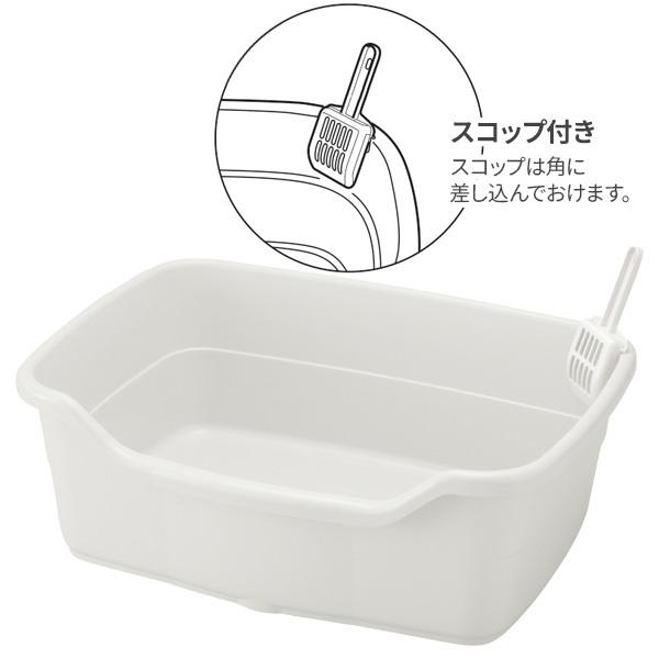☆ リッチェル ラプレネコトイレ深型40 ホワイト 24 リッチェル ラプレネコトイレ深型60W 猫 用品 トイレ 2801169001【別送