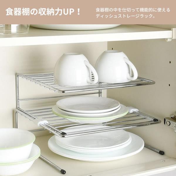 パール金属 キッチン 収納 ストレージセレクト ディッシュラック L 2個
