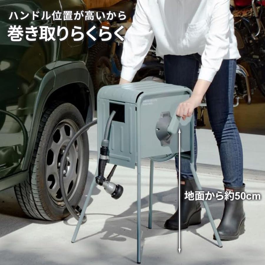 タカギ（takagi） リフトメタルBOX 20m RFC320GY ｜ 散水 園芸 散水