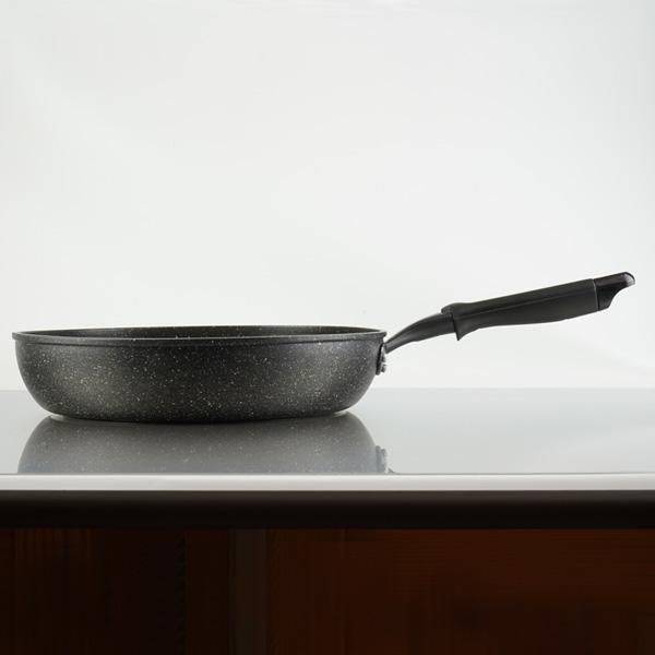 和平フレイズ ダブルマーブルα IH対応フライパン 30cm RB-2115 ｜ 変形