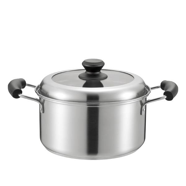 和平フレイズ IH対応両手鍋 ガラス窓付蓋 22cm ｜ ローザー 煮込み鍋