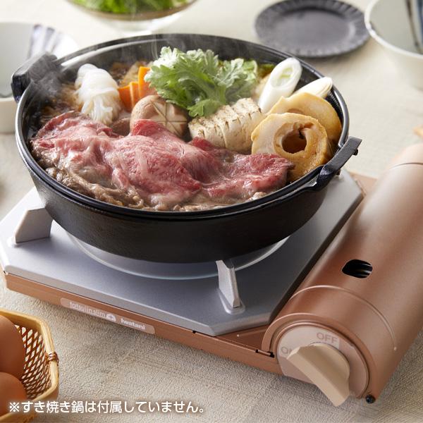 カセットコンロ イワタニ カセットフー 達人スリムプラス メタリックコーラル CB-TS-PLS | 岩谷 こんろ 簡易コンロ 卓上用 防災 鍋|yh-beans|09