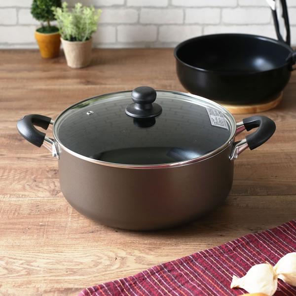 和平フレイズ 鍋 New おおらか鍋 IH対応 深型 両手鍋 内径28cm