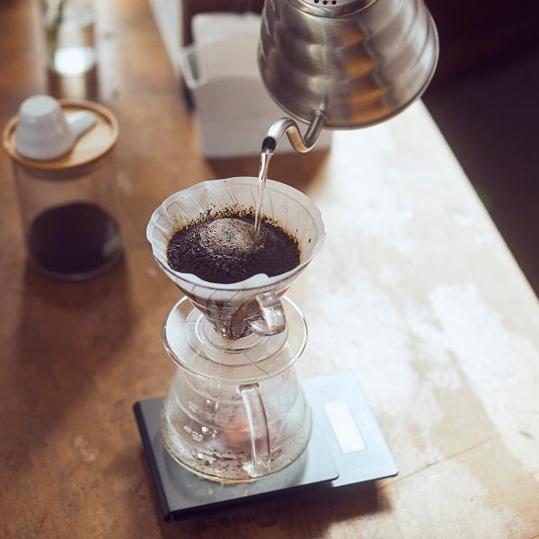 HARIO ハリオ V60 透過ドリッパー02(計量スプーンつき) 1〜4杯用 クリア VD-02T | コーヒードリッパー 珈琲 ドリッパー|yh-beans|05