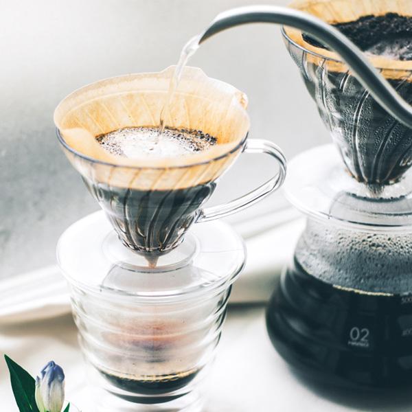 HARIO ハリオ V60 透過ドリッパー02 + 未晒しフィルター(40枚