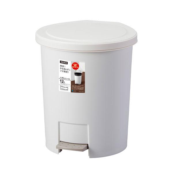 アスベル（ASVEL） ごみ箱 エバン ペダルペール 12L ホワイト