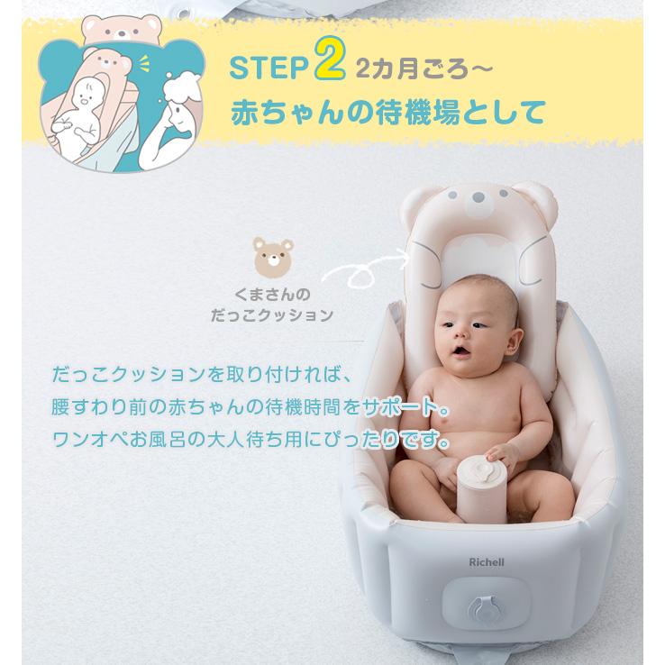 リッチェル（Richell） ふかふかベビーバス ステップアップ