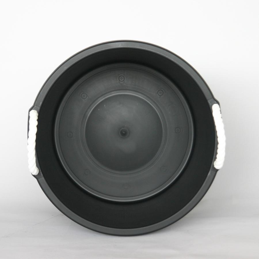 平和工業 たらい 万能容器 30L ブラック 2個セット ｜ 日本製 バケツ