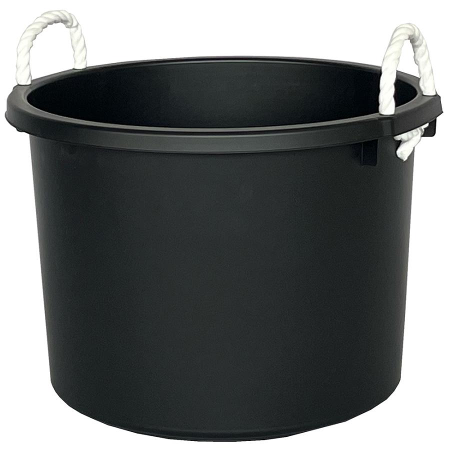 日本製　石炭バケツ　大　新品 平和工業 たらい 万能容器 45L ブラック 2個セット ｜ 日本製 バケツ