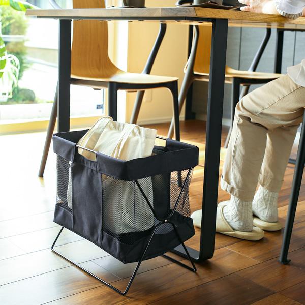 メッシュバスケット 小 ブラック MB-056 ｜ 手荷物入れ 荷物置き かご