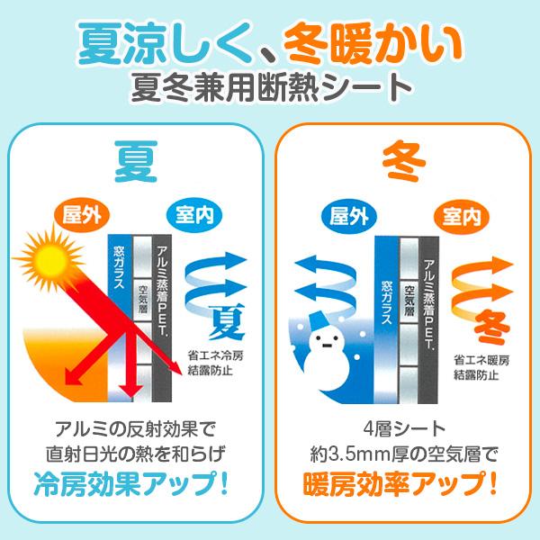 ニトムズ 夏冬兼用断熱シートフォームアルミ 90×180cm 1枚入り HH0006