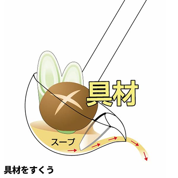 分けてすくえるおたま セパレオ M FIN-1090M ｜ ステンレス