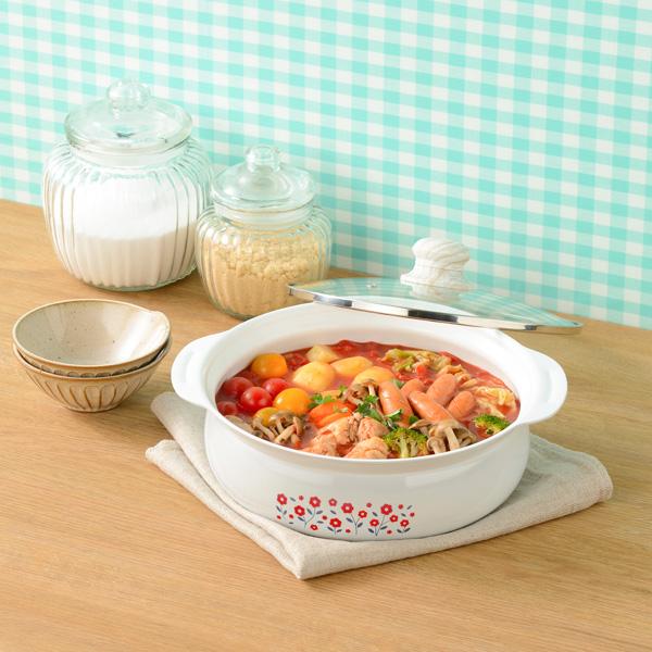 和平フレイズ レトロ 柄 レトル IH対応卓上鍋 27cm RB-2867 ｜ 昭和