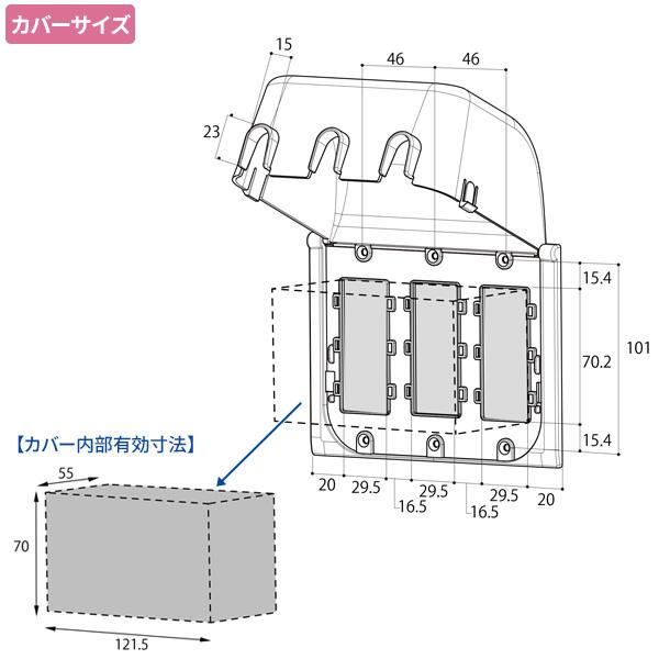 リッチェル ベビーガード コンセントフルカバー3連R ｜ コンセントカバー 赤ちゃん ベビー いたずら防止 コンセントガード 対策 ロック 塞ぐ｜yh-beans｜08