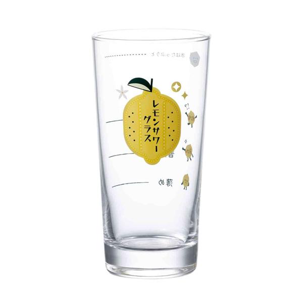 レモンサワーグラス（目安つき） 435ml 00535-J424 ｜ 檸檬サワー 焼酎 目盛り付き 食洗機対応 日本製 かわいい レトロ 箱入り｜yh-beans｜04