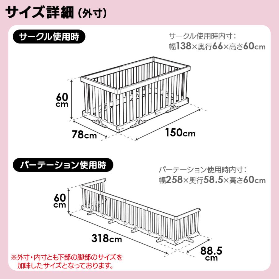 リッチェルベビーサークル／ライトグレー 楽天市場】リッチェル パーテーションにも使えるベビーサークル