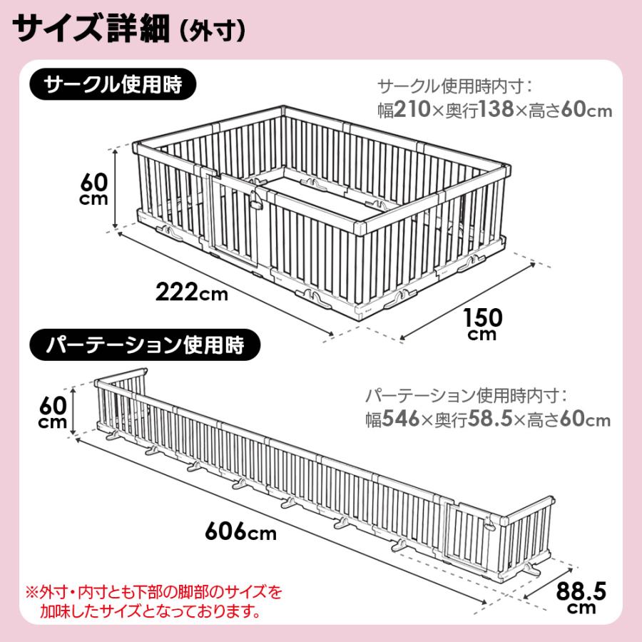 リッチェル（Richell） パーテーションにも使えるベビーサークル（10枚