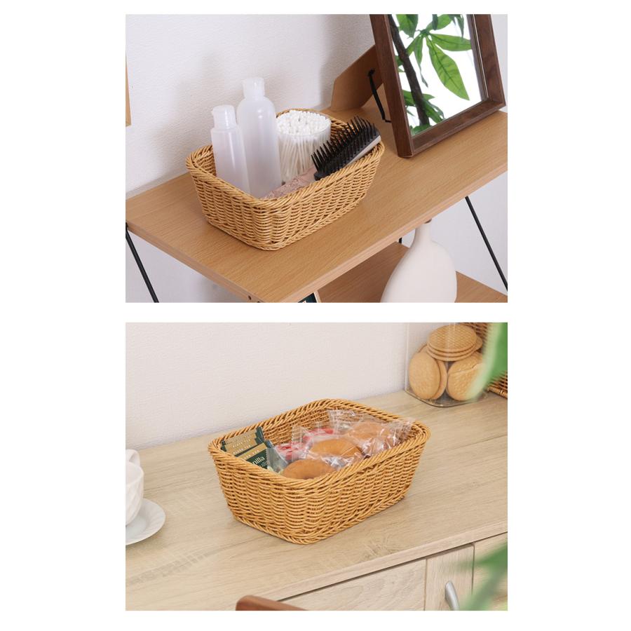 不二貿易（Fuji Boeki） 洗えるカゴ 洗えるバスケット スクエアM